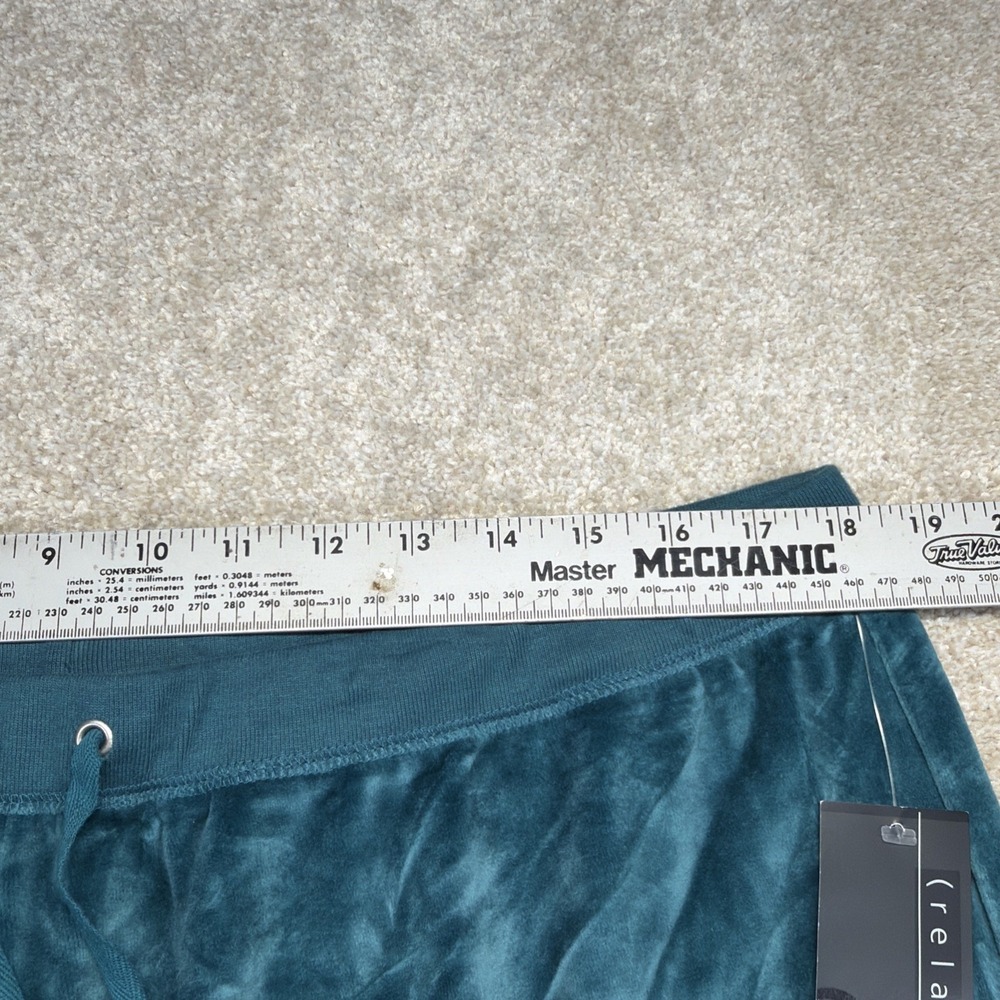 Relativity Velour Lounge Jogger Pants Womens 2X (FITS 36 X 29) Green Comfort NEW - Picture 7 of 12